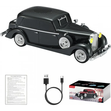 Retro Klasik Araba Bluetooth Hoparlör Kablosuz HD Ses FM Radyo YG-239 (5468)