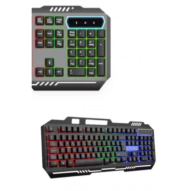 RGB Işıklı Gaming Oyuncu Klavye Q Klavye Mouse Hediyeli