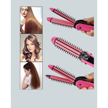 Saç Şekillendirici Maşa ve Düzleştirici 2’si 1 Arada