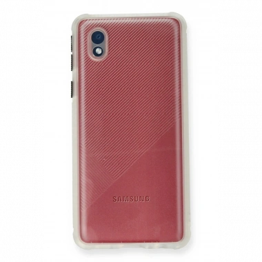 Samsung Galaxy A01 Core Kılıf Miami Şeffaf Silikon - Şeffaf