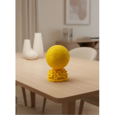 Sarı FIFA Topu Dekoratif Biblo 10cm Modern Masa Üstü Aksesuar