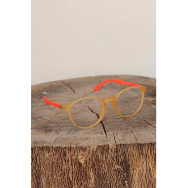 Sarı Renk Oval Turuncu Renk Bayan Gözlük