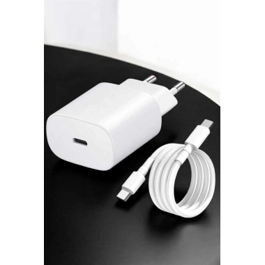 Şarj Aleti İOS 15/15 Pro Max Uyumlu Şarj Adaptörü ve Kablosu