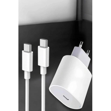 Şarj Aleti İOS 15/15 Pro Max Uyumlu Şarj Adaptörü ve Kablosu