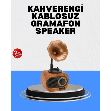 Şarjlı Mini Retro Radyo Bluetooth Hoparlör Çoklu Bağlantı Seçenekli