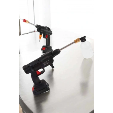 Şarjlı Oto Yıkama Tabancası Su Basınçlı Hazneli Bataryalı