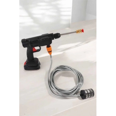 Şarjlı Oto Yıkama Tabancası Su Basınçlı Hazneli Bataryalı