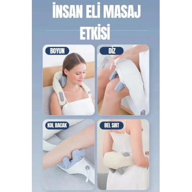 Şarjlı Ovmalı Isıtmalı Masaj Aleti Insan Eli Yoğurma Hissi