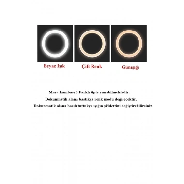 Şarjlı Sarı Ve Beyaz Renk Masa Lambası  Wt-005