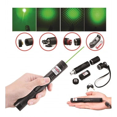 Şarjlı Yeşil Lazer Yakıcı Pointer 15 Km lazer 1000 mv (5468)