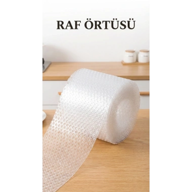 Şeffaf Kaydırmaz PVC Dolap İçi Raf Örtüsü 45x300 cm