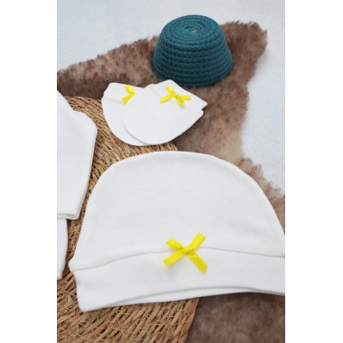 Sema Baby 5 Parça Gülen Surat Hastane Çıkışı Zıbın Seti 0-3 Ay