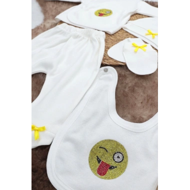 Sema Baby 5 Parça Hastane Çıkışı Zıbın Seti 0-3 Ay