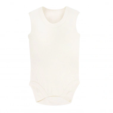 Sema Baby Jakarlı Askılı Badi (Body) - Beyaz 0-6 Ay