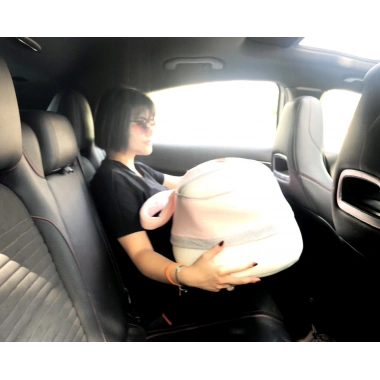 Sema Baby Portbebe Yenidoğan Bebek Yatağı - Ekru/Pembe