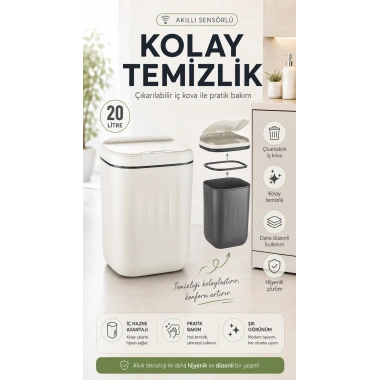 Sensörlü Çöp Kovası