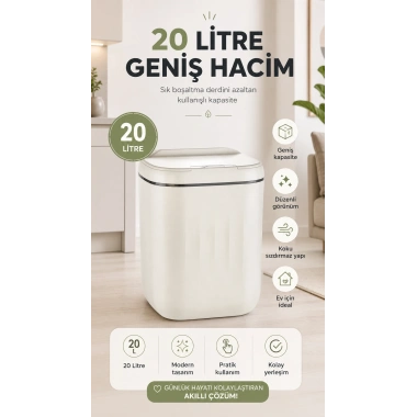 Sensörlü Çöp Kovası 20 Litre