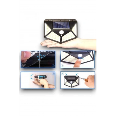 SENSÖRLÜ GÜNEŞ ENERJİLİ DUVAR LAMBASI