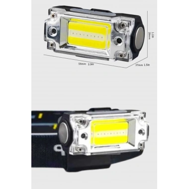 Sensörlü Kamp Lambası Ayarlanabilir Kafa Lambası Kafa Bantlı