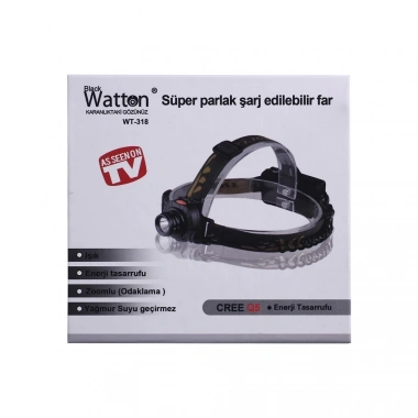 Sensörlü Şarjlı Kafa Lambası  Wt-318