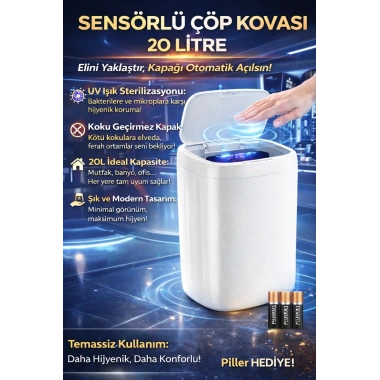 Sensörlü Teknolojik Çöp Kovası