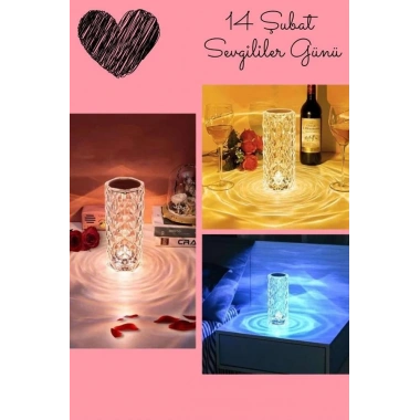 Sevgililer Gününe Özel Romantik Kristal Gece Lambası Sevgiliye Hediye