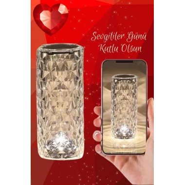 Sevgililer Gününe Özel Romantik Kristal Gece Lambası Sevgiliye Hediye