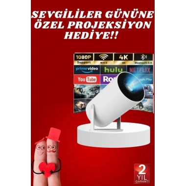 Sevgiliye Özel Hediye Ayaklı Sinema Projektörü Projeksiyon