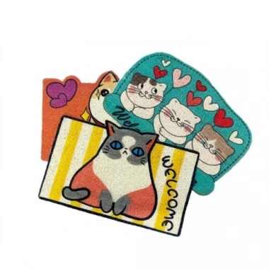 Sevimli Hayvan Tasarımlı Kapı Paspası