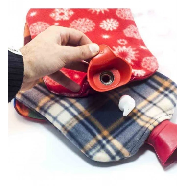 Sıcak Su Torbası 2 Litre Polar Kılıflı Termofor (5468)