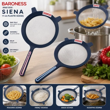 SİENA 17CM PLASTİK SÜZGEÇ (5468)