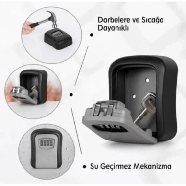 Şifreli Anahtar ve Eşya Saklama Güvenlik Kasası