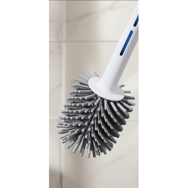 Silikon Deterjan Hazneli Esnek Tuvalet Fırçası Banyo Temizlik Ürünü