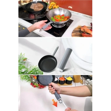 Silikon Saplı Pratik Mutfak Gereci Kaplama Uçlu Çok Amaçlı 14 cm