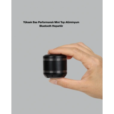 Silindir Tasarım Mini Bluetooth Hoparlör 10m Çekim Güçlü Bas ve Mikrofonlu