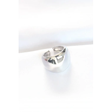 Silver Renk Ayarlanabilir Bombeli Ayna Yüzük