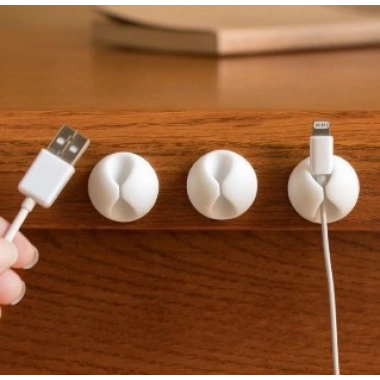 Siyah Beyaz Kablo Sabitleme Klipsi 10 lu (5468)