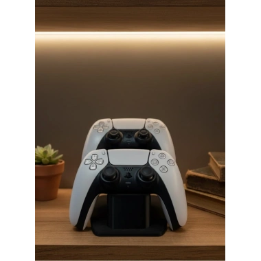 Siyah İkili Gamepad Tutucu 7x18 cm Oyun Aksesuarı