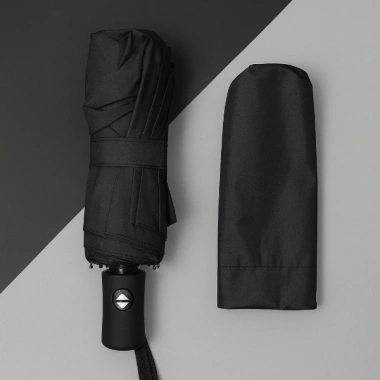 Siyah Kılıflı Otomatik Kompakt Şemsiye