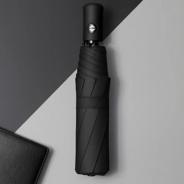 Siyah Kılıflı Otomatik Kompakt Şemsiye