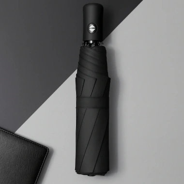 Siyah Kılıflı Otomatik Kompakt Şemsiye