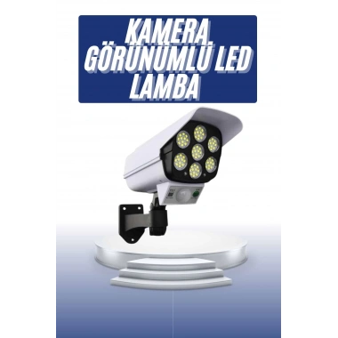 Solar Bahçe Lambası Uzaktan Kumandalı Kamera Görünümlü Hareket Sensörlü