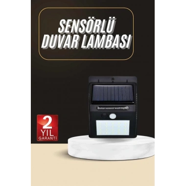 Solar Dekoratif Lambası Sensörlü Led Işık Bahçe Aydınlatma