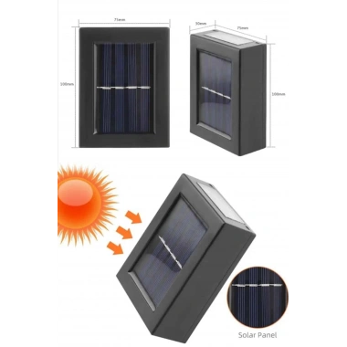 Solar Güneş Enerjili Çift Taraflı Duvar Lambası Çift Taraflı Duvar Lamba Güneş Enerjili