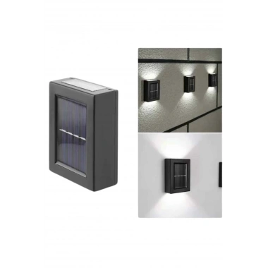 Solar Lamba Dekoratif Aplik Su Geçirmez Led Işıklı Duvar Lambası