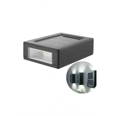 Solar Lamba Dekoratif Aplik Su Geçirmez Led Işıklı Duvar Lambası