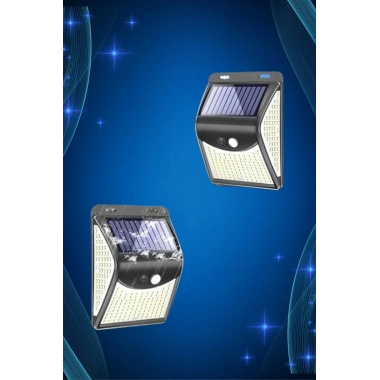 Solar Sensörlü Duvar Lambası Bahçe Lamba 20 Led Işık