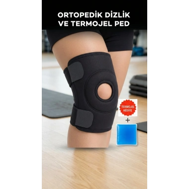 Sporcu Diz Korsesi Çapraz Bağ Destek Termojel Hediyeli