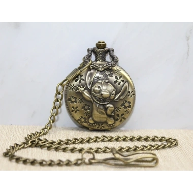 Stitch Tasarımlı Köstekli Saat