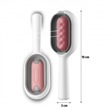 Su Hazneli Kedi ve Köpek Tüyü Toplamama Fırçası Su Hazneli Pet Tarağı (5468)